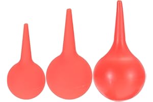 MILISTEN 3 sztuki gumowych żarówek do uszu, nosa, aparatu, kolor czerwony, 30 ml/60 ml/90 ml