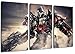 Produktbild Transformers 3-Teilig auf Leinwand, XXL riesige Bilder fertig gerahmt mit Keilrahmen, Kunstdruck auf Wandbild mit Rahmen