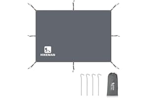HIKEMAN Outdoor Waterproof Multi-Purpose Camping Tent Tarp Ground Covering Groundsheet Mat Tent & Awning Carpet Multiple Size For Camping Hiking Picnic