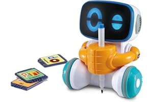 VTech Robot do rysowania i kodowania JotBot | Dzieci uczące się zabawki STEM | Odpowiedni dla chłopców i dziewcząt w wieku 3, 4, 5 lat, wersja angielska, 118 x 133 x 154 milimetry