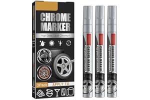 Retuscheringspenna Färgpenna, 3 stycken Paint Remotion Remotion Marker för Bilreparation Markörpenna för Krom Flytande Glänsande Markeringspenna för Krom (#2)