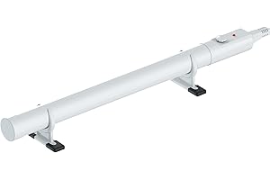 Hylite Slimline Ecoheater Tube Heater with Thermostat White 500mm 55W