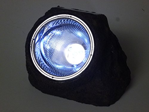 3 x LED Solarleuchten Gartenleuchte Treppenleuchte in Steinoptik Monte stimmungsvolles Licht für Ihren Garten, Terrasse, Solarsteine - 4