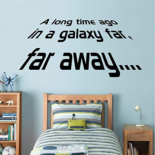 Star Wars - A long Time Ago - Wall Decal Art Sticker boy's bedroom playroom hall (Medium) by Wondrous Wall Art