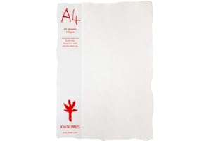 KHADI Lot de 20 feuilles de papier blanc A4W 150 g/m² 21 x 29,8 cm