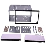 14-003 180 x 103mm Audio estéreo de coche Universal Doble DIN Unidad de cabeza Kit de montaje de jaula