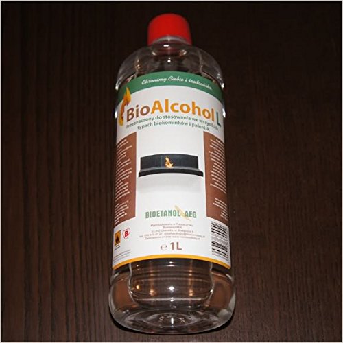 Wand Bio-Ethanolkamin 900×400 mm glanz weiß + 1 Liter Bio Ethanol + Dekosteine - 4