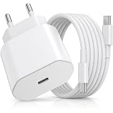 Fast Charging iPhone Charger, 20W USB C Charger with 1M USB C Cable, 20W USB C Plug for iPhone 17/17 Pro/17 Pro Max/16 15, fo