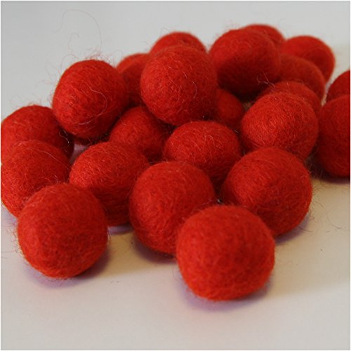 Maharanis Filzbälle Filzkugeln handgefertigt Fairtrade 10 Stck. viele Farben ca. 2 cm reine Wolle - 9