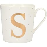 Depesche 5909.045 - Tazza con manico, in porcellana, 300 ml, con scritta, S, 1 pezzo (confezione da 1)