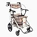 Produktbild TWGDH 4 Wheel Lightweight Shopping Trolley Ältere Rollator Walker Mit Sitz Zu Essen Zu Kaufen, Um Den Kleinen Faltbaren Wagen Schieben, Nur 8 Kg,B