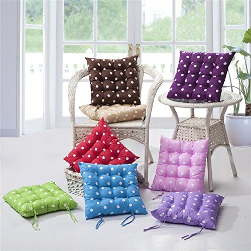 Rethinkso Soft Anti-Stress Chair Cushion Pad with Polka Dots Chair cushion (blue)
