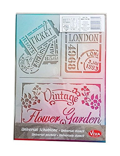 Universal-Schablone "Vintage Flower Garden" Viva Decor Schablone