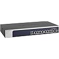 NETGEAR Switch Ethernet Multi-Gigabit da 10G a 8 porte Unmanaged XS508M, con 1 SFP+ da 10G, montaggio desktop o su rack e ass