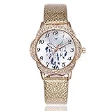 Damen Armbanduhr,Ultra Dünne Armbanduhren für Frauen Günstige Uhren Damen Casual Analoge Quarz Uhr Luxus Armband Uhren Leder Uhren Business Mädchen Frau Uhr Cassic Damen