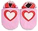 Soft leather baby shoes hearts