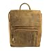 Produktbild Marc Picard handgearbeitete sehr großer Hunter Lederrucksack Größe XL Laptop Rucksack bis 15,6 Zoll, für Damen und Herren, Schulrucksack Uni Reise, Cityrucksack (Hellbraun TAN)