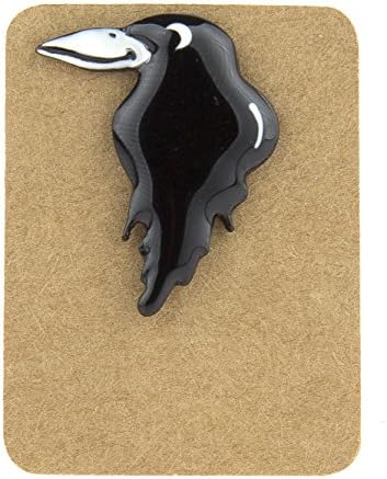 Metal Raven Enamel Pin Badge