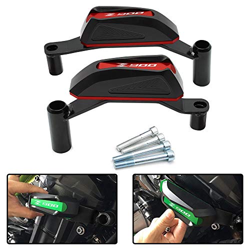 Z900 Protectores de motor Moto Botes de protección sturzpads Crashpads Frame Sliders Para Kawasaki Z900 Z 900 2016 2017 2018 - Rojo