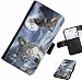 Produktbild Hairyworm- Wölfe Samsung Galaxy S7 (G930, G930F, G930FD, Samsung Galaxy S7 Duos with dual-SIM card slots) Leder Klapphülle Etui Handy Tasche, Deckel mit Kartenfächern, Geldscheinfach und Magnetverschluss.