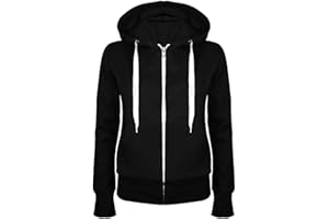 Fashion Star Womens Zip Up Fleece Knit Mini Sweatshirt Hoody