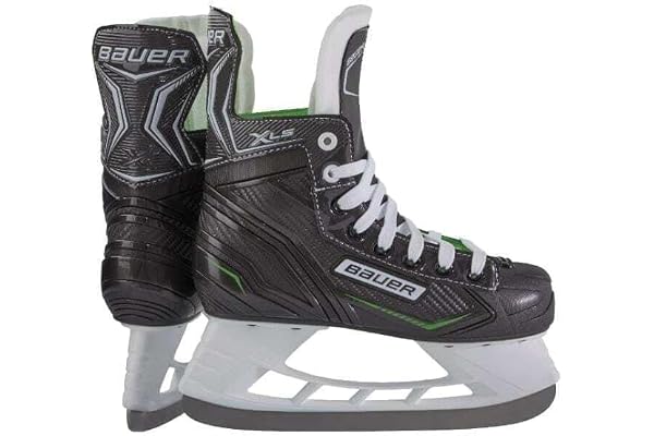 Bauer Chaussures de Hockey sur Gazon Unisexes pour Enfant, Noir, 37 1/3 EU
