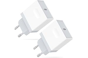 USB C Netzteil, 2-Pack USBC Adapter Replacement for iPhone 16/16 Pro/16 Pro Max/16 Plus 15 14 13 12 11 SE XR X, Pad, 20W Handy Ladegerät Charger Stecker Schnellladegerät Ladestecker Netzstecker Lynban