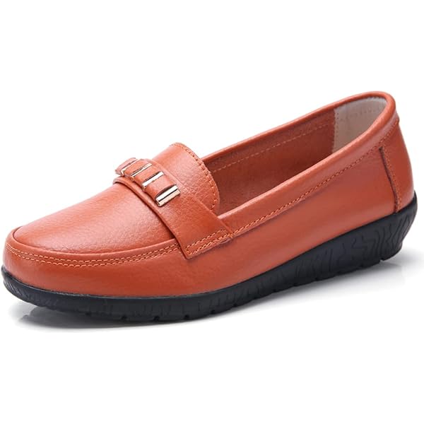 Mocassini Donna JeathFea In Pelle Con Fibbia Metallica - Comodi E Leggeri - Foto 8