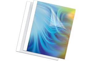 FELLOWES Pack de 100 couvertures thermiques blanches 4 mm, A4, 150 mirons 200g