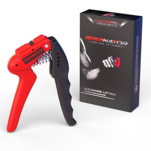 SPECIAL DES TAGES – Handgreif-Trainer – der beste Griff-Verstärker für die Entwicklung der Hand- und Unterarmmuskulatur – einstellbarer Widerstandsbereich von 11 bis 88 Pfund (5-40 Kg) – mit KOSTENLOSEM Ebook mit vielen Übungen für Ihre Greifkraft - 2