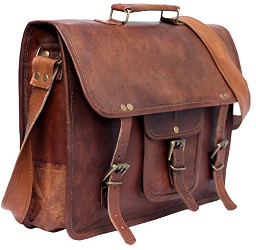 Cool Stuff Leder Umh  ngetasche Laptoptasche 15 Zoll Ledertasche Vintage Ledertasche Unitasche Collegetasche Lehrertasche B  rotasche Arbeitstasche Ak