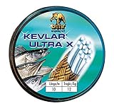 Behr Kevlar Ultra X - 10m Kevlarvorfach zum Raubfischangeln, geflochtene Vorfachschnur zum Deadbaitangeln, Vorfachmaterial zum Zanderangeln, Tragkraft:7 kg