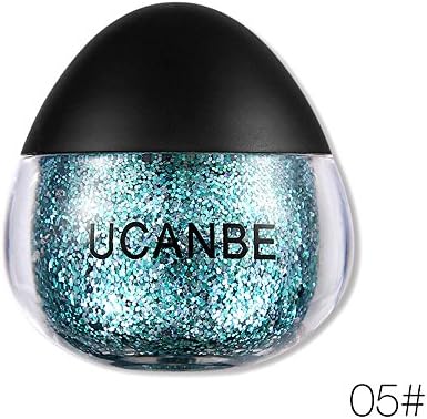 Face Body Glitter Paste, Shimmer Metallic Color Diamond Highlighter Cream Gold Silver Holographic OYOTRIC Glitter Make Up