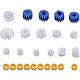 26pcs Plastic Spindle Worm Gear Set Assorted Plastic Shaft for Aircraft Car Model DIY Kit 2MM/2.3MM/3MM/3.17MM/4MM