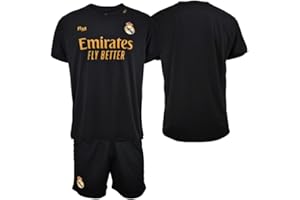 Real Madrid Conjunto Niño Camiseta y Pantalón Tercera Equipación de la Temporada 2023-2024 - Replica Oficial con Licencia Oficial - Niño