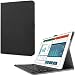 Produktbild iPad Pro 12.9 Zoll Keyboard Hülle Case, mit Apple Pencil Halter, Infiland Bluetooth Tastatur Slim Fit Kunstleder Stand Tasche mit Hochwertige Abnehmbar Drahtlos Bluetooth Tastatur für Apple iPad Pro 12.9 Zoll iOS 9 2015 Tablet (deutsches Tastaturlayout, QWERTZ) (mit Auto Schlaf / Wach Funktion)(Schwarz)