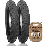 2 x BRITAX B-MOTION 4 Suitable Stroller / Push Chair / Buggy REAR Tyres to fit - 12 1/2" x 1.75 - 2 1/4 (Black) Super Grippy & Fast Rolling + FREE Shipping + FREE Upgraded Skyscape Metal Valve Caps (Worth £3.99