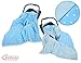 NEW!! UNIQUE DOUBLE-SIDED CAR SEAT BABY BLUE BLANKET / COVER / COSYTOES - FOOTMUFF! 100x100cm - BLUE STARS / BLANKET WITH SEAT BELT HOLES