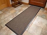 Dirt Stopper Carpet Runner 60cm x 160cm Beige/Black.With Non-Slip Back RRP £29.99