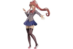 Monika-figur Anime-flicka PVC Monika-actionfigur Modellstaty 18 cm Hemskråp Dekoration Födelsedagspresent För Fans