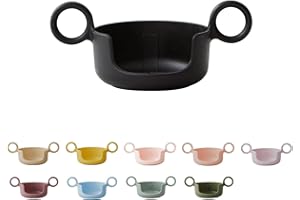 Design Letters Griff für Baby und Kinder Persönliche Eco Becher (Schwarz) - BPA-frei und BPS-frei. Erleichtert dem Kind das Trinken der Tasse. Spülmaschinenfest, leicht, 17 g.