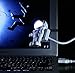 Produktbild UChic 1 STÜCKE Mini Leselampe USB Rohr Für Computer Laptop PC Notebook Reinweiß Tragbare Spaceman Astronaut Led-nachtlicht Einstellbar