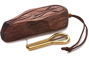 MUARO 's Harp by P.Potkin in Shaman Wooden Case (Mouth Musical Instrument)