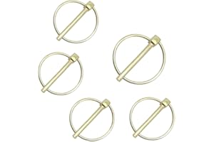 Hocansen 5 Pezzi Spine Coppiglie ad Anello 5x45mm Zinc Plated Carbon Steel Detent Pins Anelli di Traino o Fissaggio per Carrozzeria (OX/5x45mm)