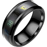 INGHU Smart Ring Multi Color Regali Sparkling Color Changing Multi Sizes Raffinato Fashion Round Stylish Gioielli Titanium St