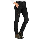 DAFENP Women's Ski Trekking Pants Thermal Waterproof Fleece Lined | Pants Mountain Hiking Snow Winter Warm Outdoor