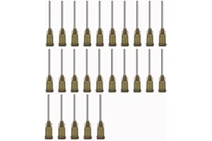 LTKJ Jeringa de plástico Luer Lock, punta roma de 16G, herramientas de jeringa de medición para medir, brillo de labios, relleno de líquidos, dispensación, manualidades de bricolaje, aplicador de pegamento