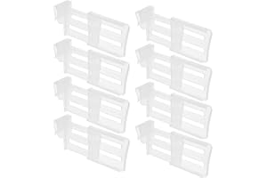 YEWSEAS 8 PCS Schubladen Ordnungssystem Kühlschrank Teiler, verstellbaren Trennwänden, Zubehör für Kühlschrank, Küche, Teiler für Küche und Zuhause