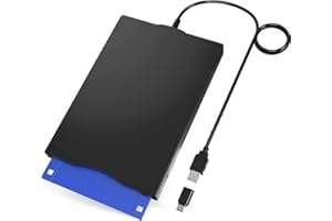 YEY USB floppy drive and tape drive, easy conversion with floppy disk to USB converter, included zip drive, compatible with Mac and PC, Linux systems, Driverless Plug and Play