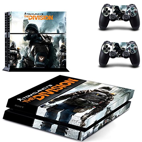 Preisvergleich Produktbild Playstation 4 + 2 Controller Aufkleber Schutzfolie Set - The Division (12) / PS4